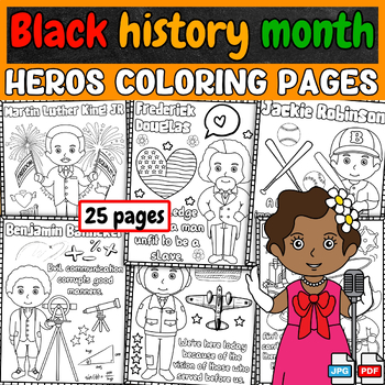 Black History Month Coloring Pages | Black heroes quotes coloring ...