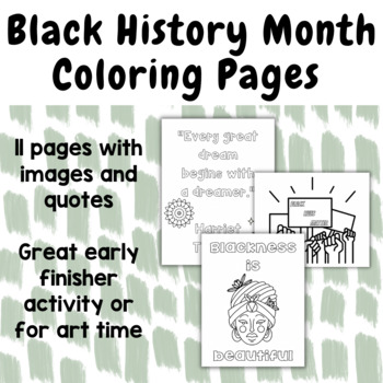 Black History Month Coloring Pages | Inspirational Quotes & Images