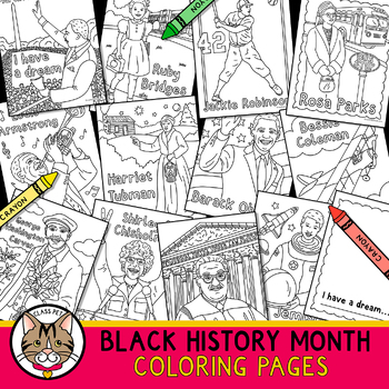 Black History Month Coloring Pages | Notable African American Coloring ...