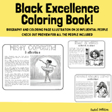 Black History Month Coloring Pages with Biographies