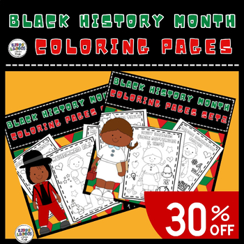 Preview of Black History Month Coloring Sheets Bundle | African american black history