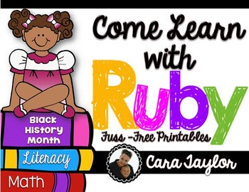 Preview of Black History Month~ Come Learn with Ruby Bridges Fuss-Free/No Prep Printables