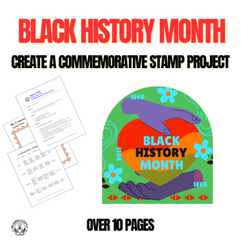 Preview of Black History Month Commemorative Stamp Project: Grades 4-12