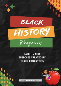 Preview of Black History Month: Complete Black History Month Program Script and Speeches