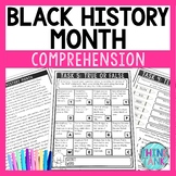 Black History Month Comprehension Challenge - Close Readin