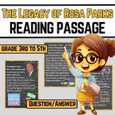 Black History Month Comprehension Passage Grade 3rd to 6th