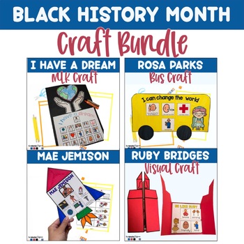 Preview of Black History Month Craft Bundle