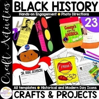 Preview of Black History Month Crafts and Black History Month Bulletin Board Music Science