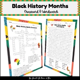 Black History Month Crossword & Word Search Vocabulary Act