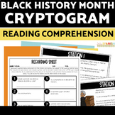 Black History Month Cryptogram Spanish Close Reading Compr