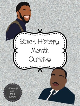 Preview of Black History Month Cursive Handwriting
