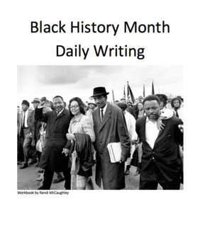 Preview of Black History Month Daily Writing