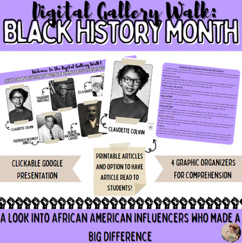 Preview of Black History Month Digital Gallery Walk