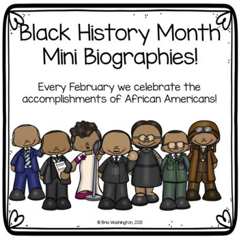Preview of Black History Month Digital Mini Biographies FREEBIE
