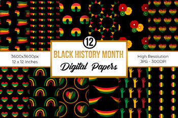 Preview of Black History Month Digital Papers