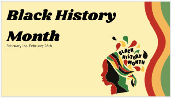 Preview of Black History Month Digital Presentation