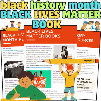 Preview of Black History Month Digital Resource Activity KS3 black lives matter activity