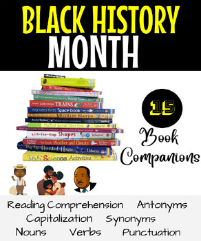 Preview of Black History Month (Digital Resources) 15 Book Titles + Reading Comprehension