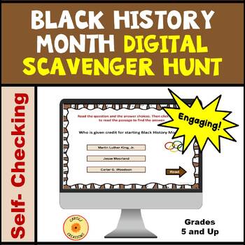 Preview of Black History Month Digital Scavenger Hunt