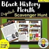 Black History Month Digital Scavenger Hunt:Google Slides &