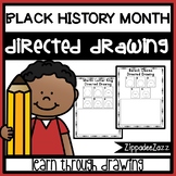Black History Month Directed Drawing Activity for Includin