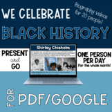 Black History Month Distance Learning | One Person Per Day