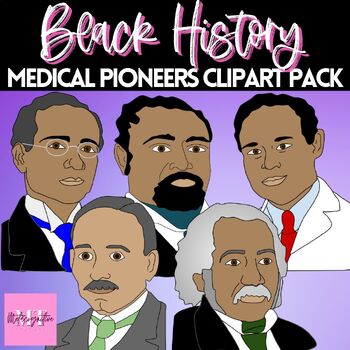 Preview of Black History Month Famous Doctors in History Clipart