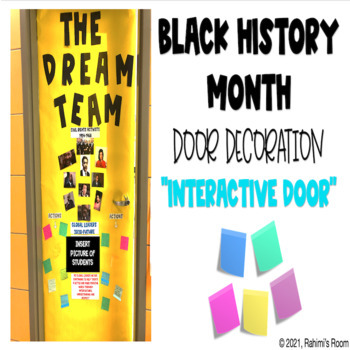 Preview of Black History Month Door Decoration (Interactive)