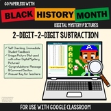 Black History Month Double Digit Subtraction Digital Pixel