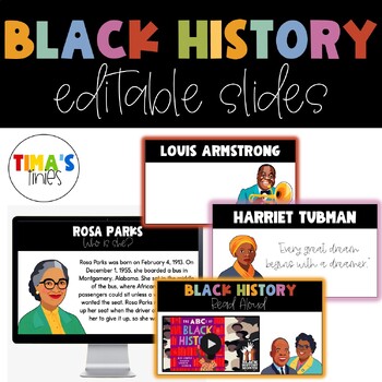 Preview of Black History Month Editable Slides | Black History Month PowerPoint