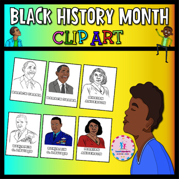 Preview of Black History Month Educational Clip Art | Celebrating Diversity Clip Art