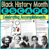 Black History Celebrating Accomplishments Escape Room Puzzles
