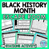 Black History Month Escape Room Stations - Reading Compreh