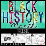 Black History Month FREEBIE | Print and Digital
