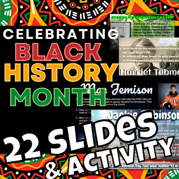 Preview of Black History Month Fact Game & Scavenger Hunt