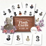 BLACK HISTORY MONTH Famous African Americans Flash Cards