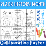 Black History Month Famous Faces Collaborative Poster Art-