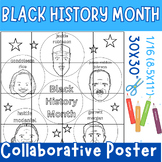 Black History Month Famous Faces Collaborative Poster Art-