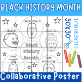 Black History Month Famous Faces Collaborative Poster Art-