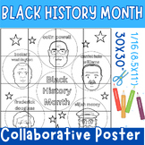 Black History Month Famous Faces Collaborative Poster Art-