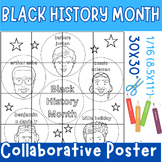 Black History Month Famous Faces Collaborative Poster Art-