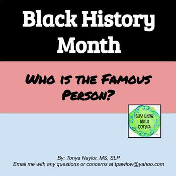 Preview of Black History Month Famous People Questions