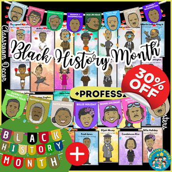Preview of Black History Month,February Bulletin Board & Posters, Classroom Decor Bundle