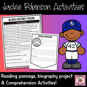 Black History Month Biography Project Activities | Jackie Robinson