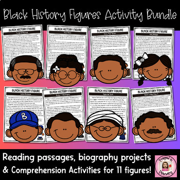 Preview of Black History Month Figures Activity Bundle