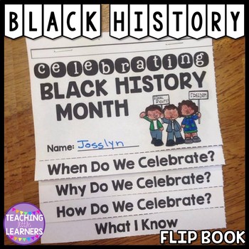 Black History Month Flip Book by Teaching Little Learners | TPT