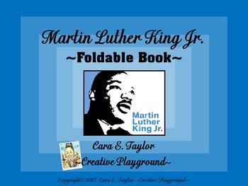 Preview of Black History Month~ Free Martin Luther King Foldable Book