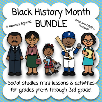 Preview of Black History Month BUNDLE of Mini-Lessons & Activities