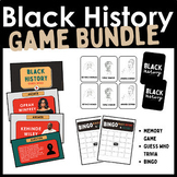 Black History Month Game Bundle | Middle School & High Sch