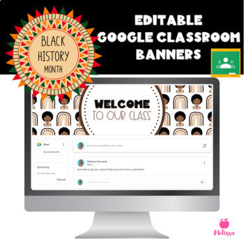 Preview of Black History Month Google Classroom Headers | Google Classroom Banners